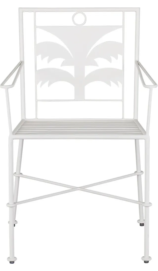 Currey and Company 4000-0165 Las Palmas White Armchair Currey and Company 4000-0165 Las Palmas White Armchair