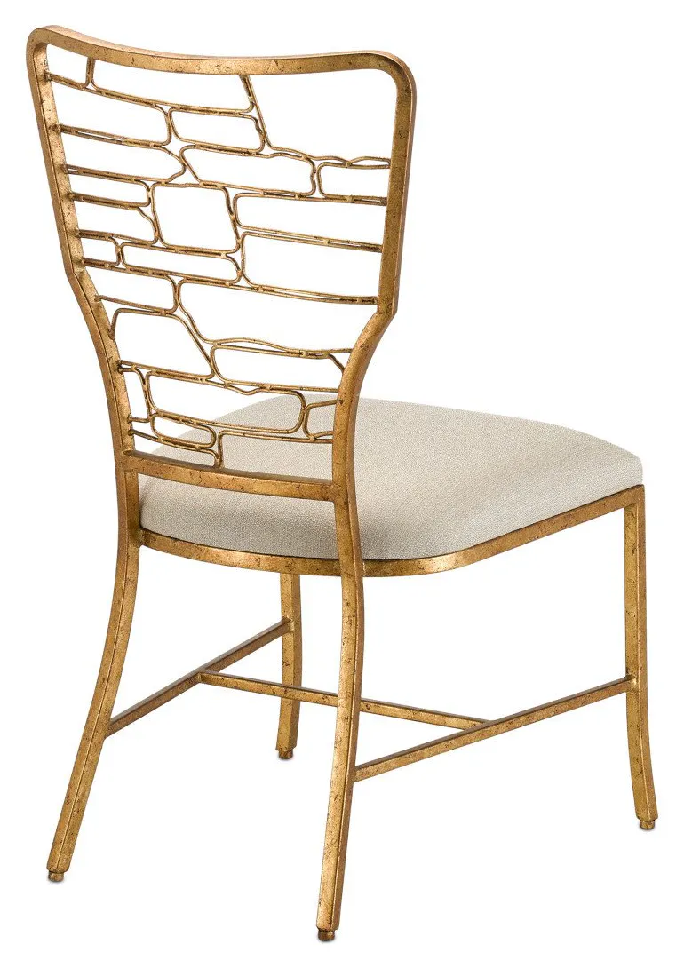 Currey and Company 7000-0952 Vinton Gold Chair Appeal Sand Currey and Company 7000-0952 Vinton Gold Chair Appeal Sand