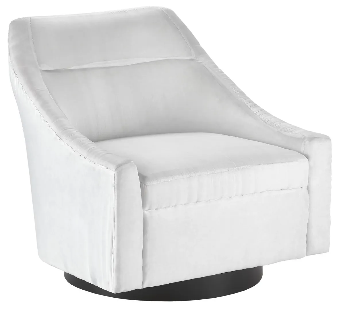 Currey and Company 7000-0371 Pryce Black Swivel Chair Muslin Currey and Company 7000-0371 Pryce Black Swivel Chair Muslin