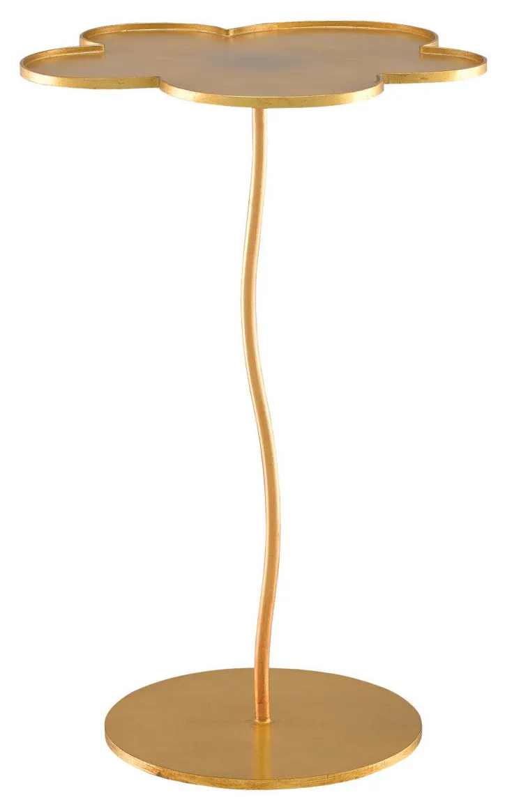 Currey and Company 4000-0068 Fleur Large Gold Accent Table Currey and Company 4000-0068 Fleur Large Gold Accent Table