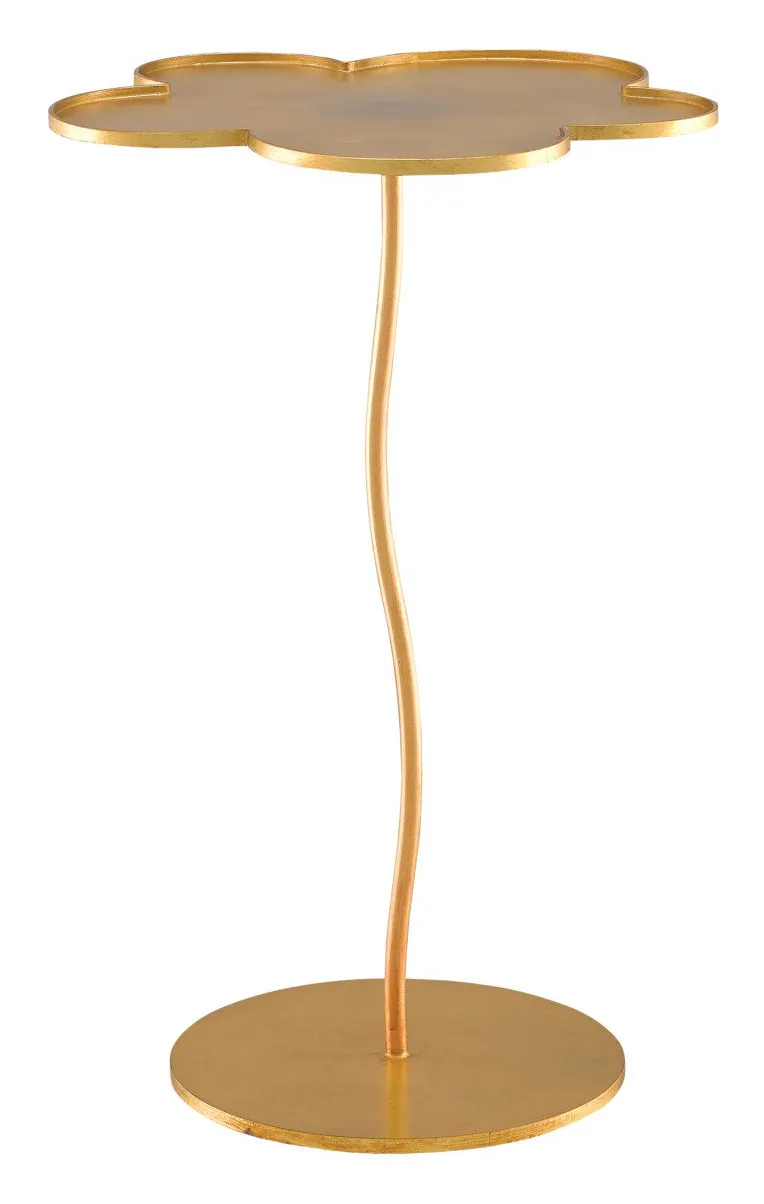 Currey and Company 4000-0068 Fleur Large Gold Accent Table Currey and Company 4000-0068 Fleur Large Gold Accent Table