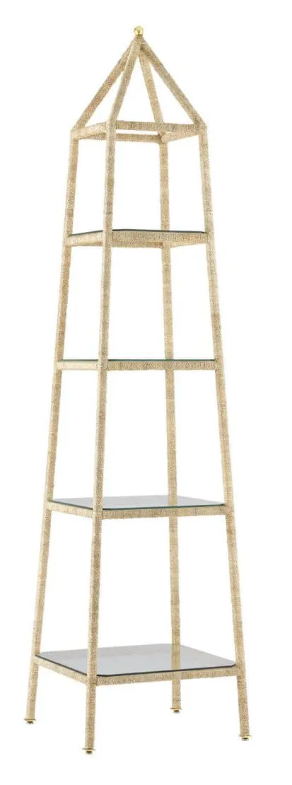 Currey and Company 3000-0181 Narra Rope Etagere