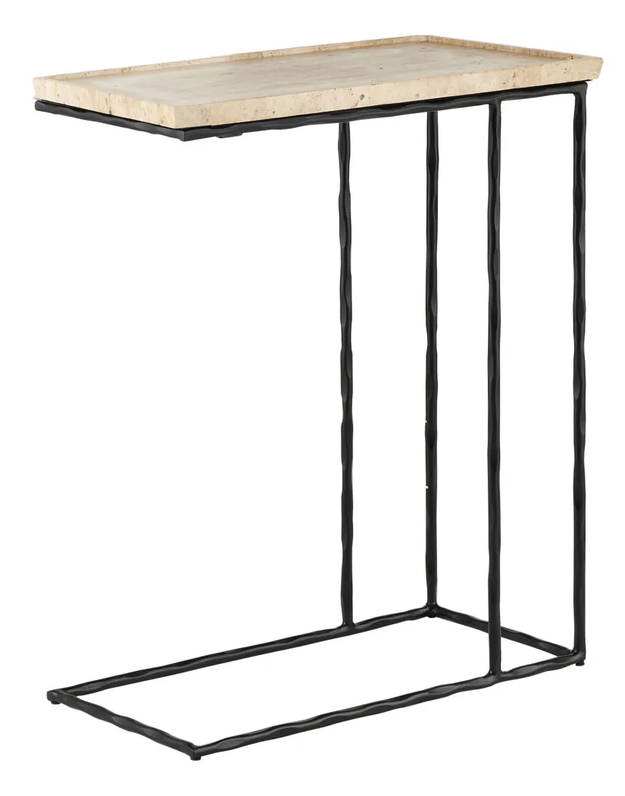 Currey and Company 4000-0139 Boyles Travertine C Table Currey and Company 4000-0139 Boyles Travertine C Table