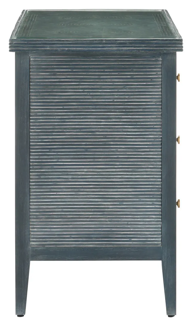 Currey and Company 3000-0291 Santos Vintage Navy Large Chest Currey and Company 3000-0291 Santos Vintage Navy Large Chest