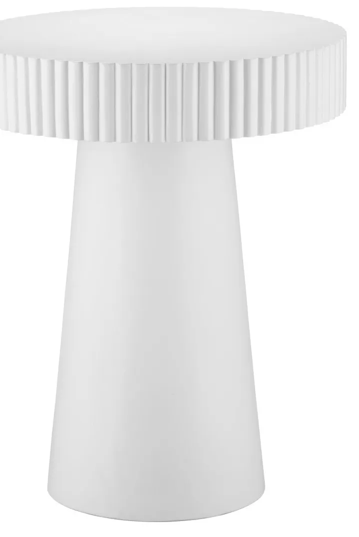 Currey and Company 2000-0043 Harlow White Concrete Accent Table Currey and Company 2000-0043 Harlow White Concrete Accent Table