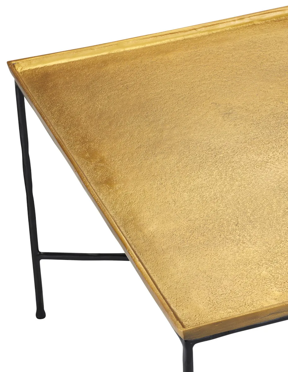 Currey and Company 4000-0152 Boyles Brass Cocktail Table Currey and Company 4000-0152 Boyles Brass Cocktail Table