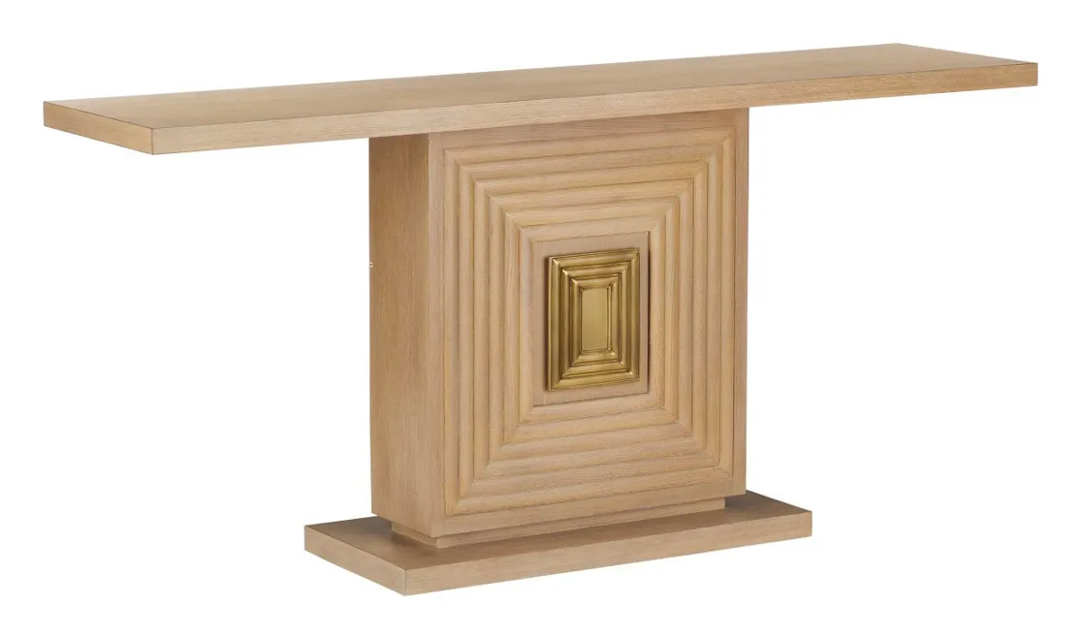 Currey and Company 3000-0310 Morombe Washed Oak Console Table Currey and Company 3000-0310 Morombe Washed Oak Console Table