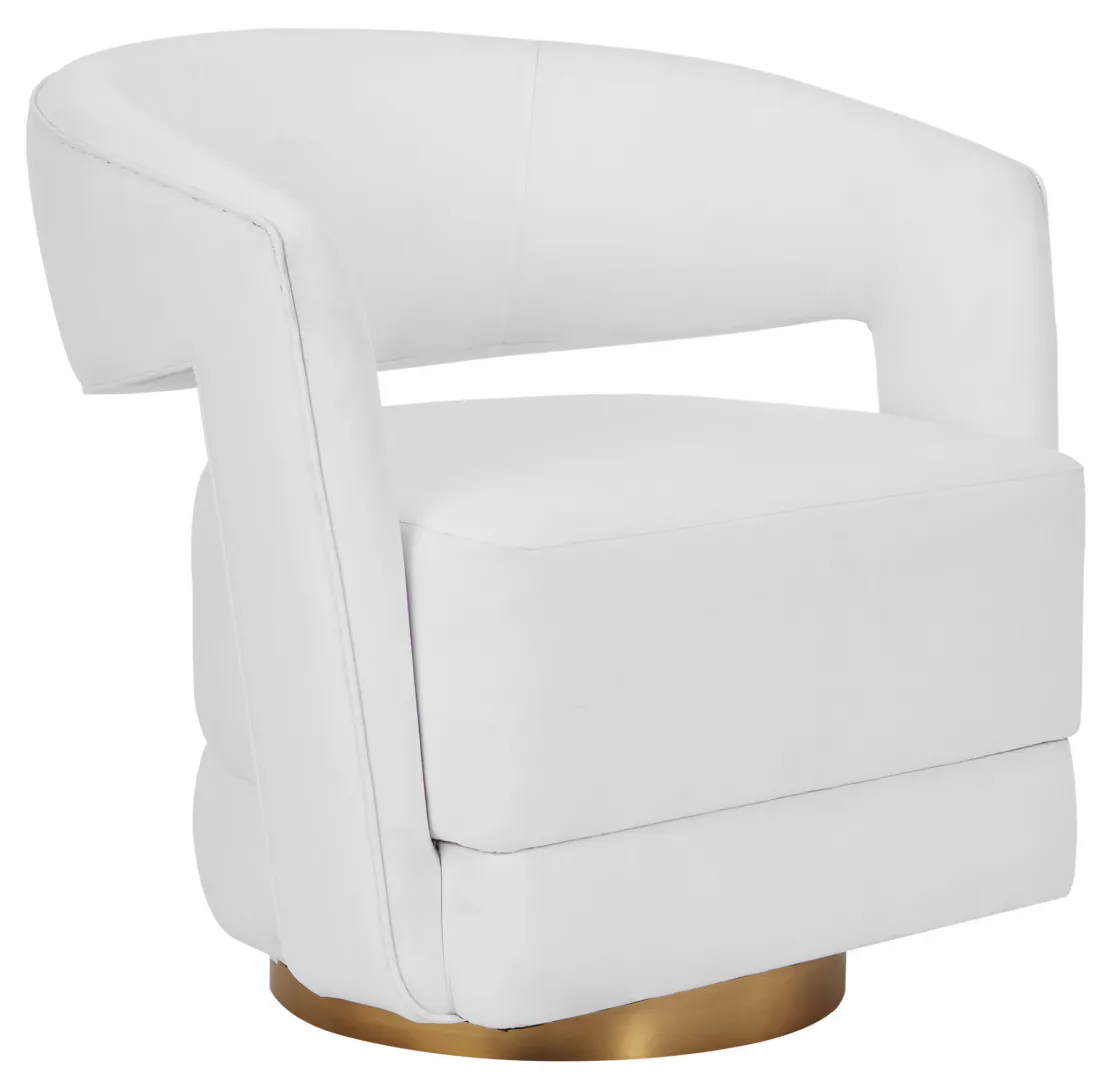 Currey and Company 7000-0561 Maren Swivel Armchair Muslin Currey and Company 7000-0561 Maren Swivel Armchair Muslin