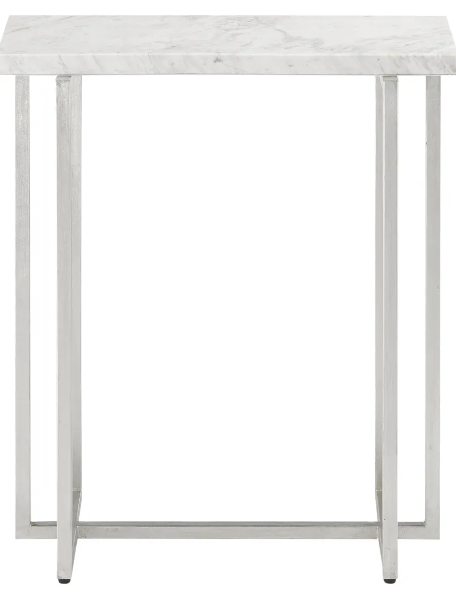 Currey and Company 4000-0070 Cora White Marble Accent Table Currey and Company 4000-0070 Cora White Marble Accent Table