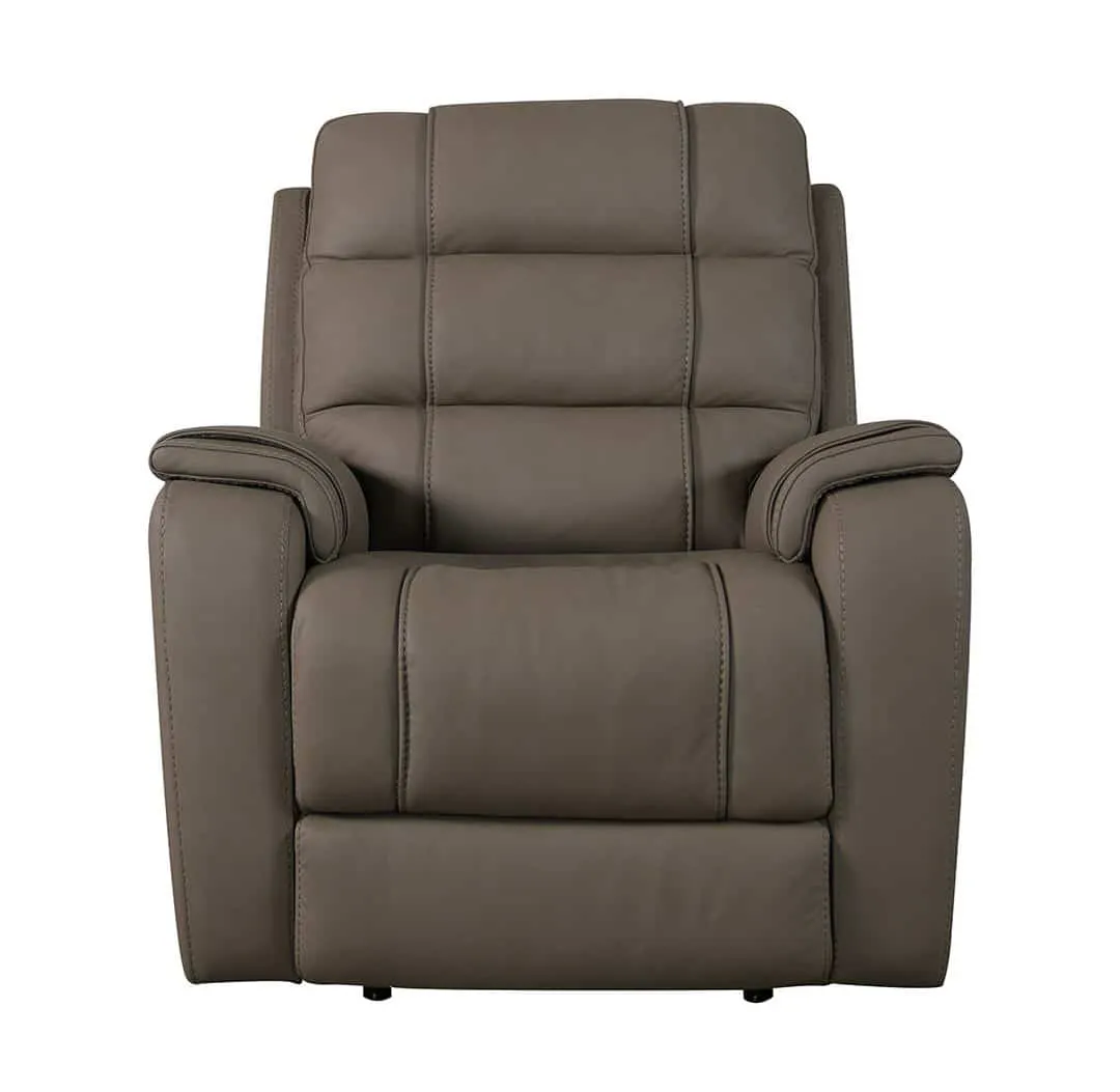Bassett Club Level 3732-P0D Wendell Wallsaver Power Power Recliner Dust Leather