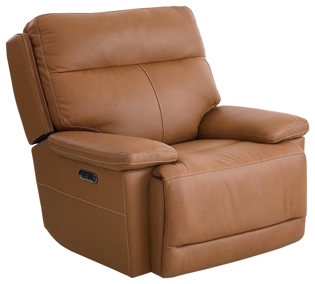Bassett Club Level 3733-P0A Fletcher Wallsaver Power Recliner Antelope Leather Bassett Club Level 3733-P0A Fletcher Wallsaver Power Recliner Antelope Leather