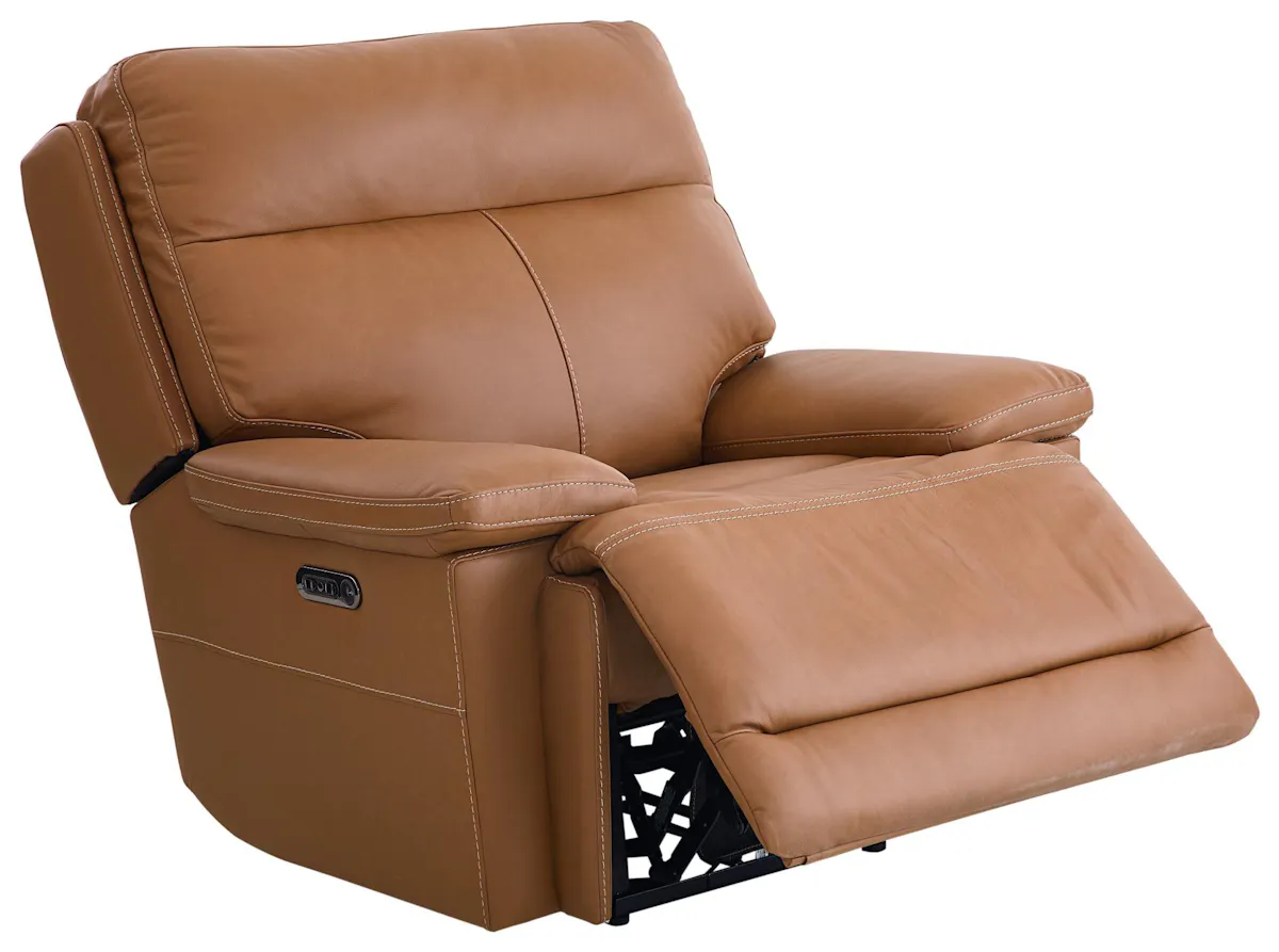 Bassett Club Level 3733-P0A Fletcher Wallsaver Power Recliner Antelope Leather Bassett Club Level 3733-P0A Fletcher Wallsaver Power Recliner Antelope Leather