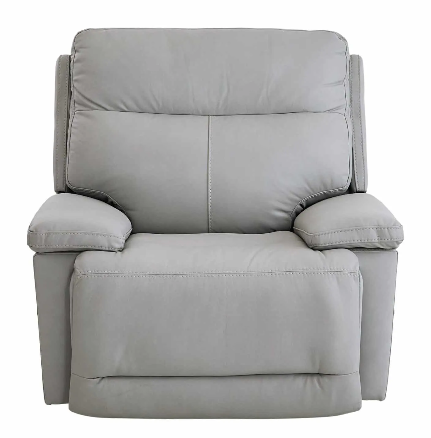 Bassett Club Level 3733-P0G Fletcher Wallsaver Power Recliner Gray Leather
