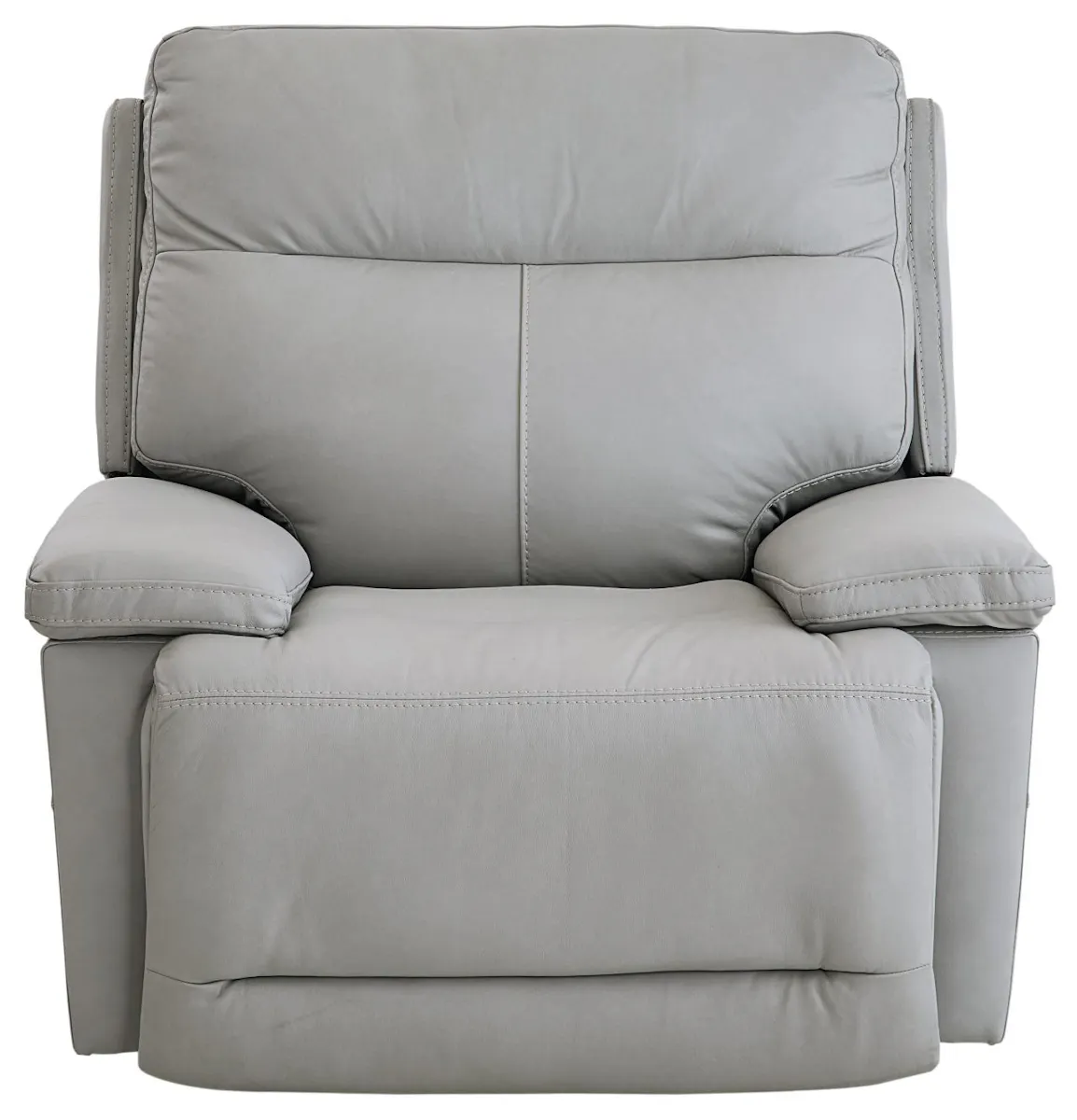 Bassett Club Level 3733-P0G Fletcher Wallsaver Power Recliner Gray Leather Bassett Club Level 3733-P0G Fletcher Wallsaver Power Recliner Gray Leather
