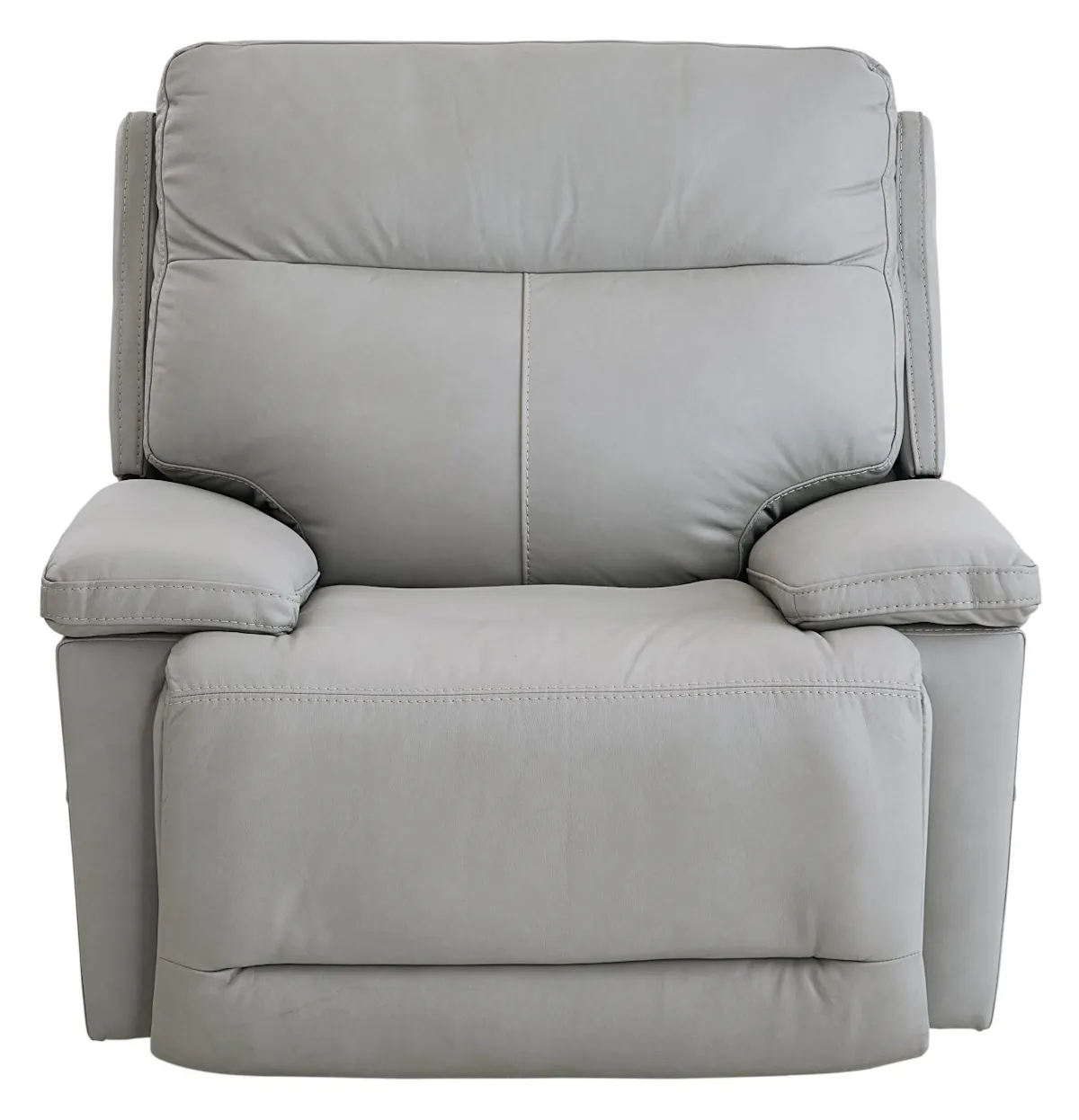 Bassett Club Level 3733-P0G Fletcher Wallsaver Power Recliner Gray Leather Bassett Club Level 3733-P0G Fletcher Wallsaver Power Recliner Gray Leather