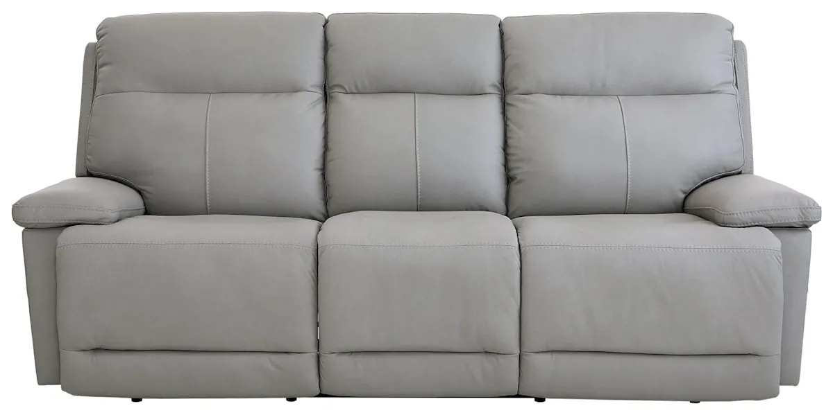 Bassett Club Level 3733-P62G Fletcher Power Motion Sofa Gray Leather Bassett Club Level 3733-P62G Fletcher Power Motion Sofa Gray Leather