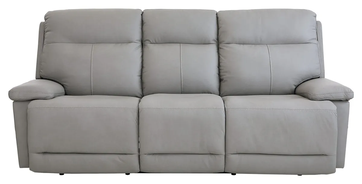 Bassett Club Level 3733-P62G Fletcher Power Motion Sofa Gray Leather Bassett Club Level 3733-P62G Fletcher Power Motion Sofa Gray Leather
