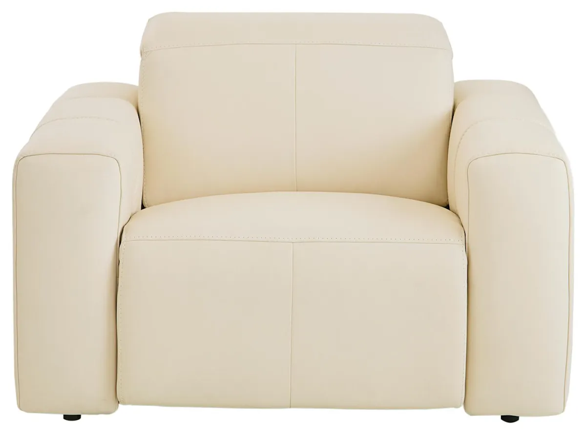 Bassett Club Level 3734-P0L Airy Wallsaver Power Recliner Linen Leather Bassett Club Level 3734-P0L Airy Wallsaver Power Recliner Linen Leather