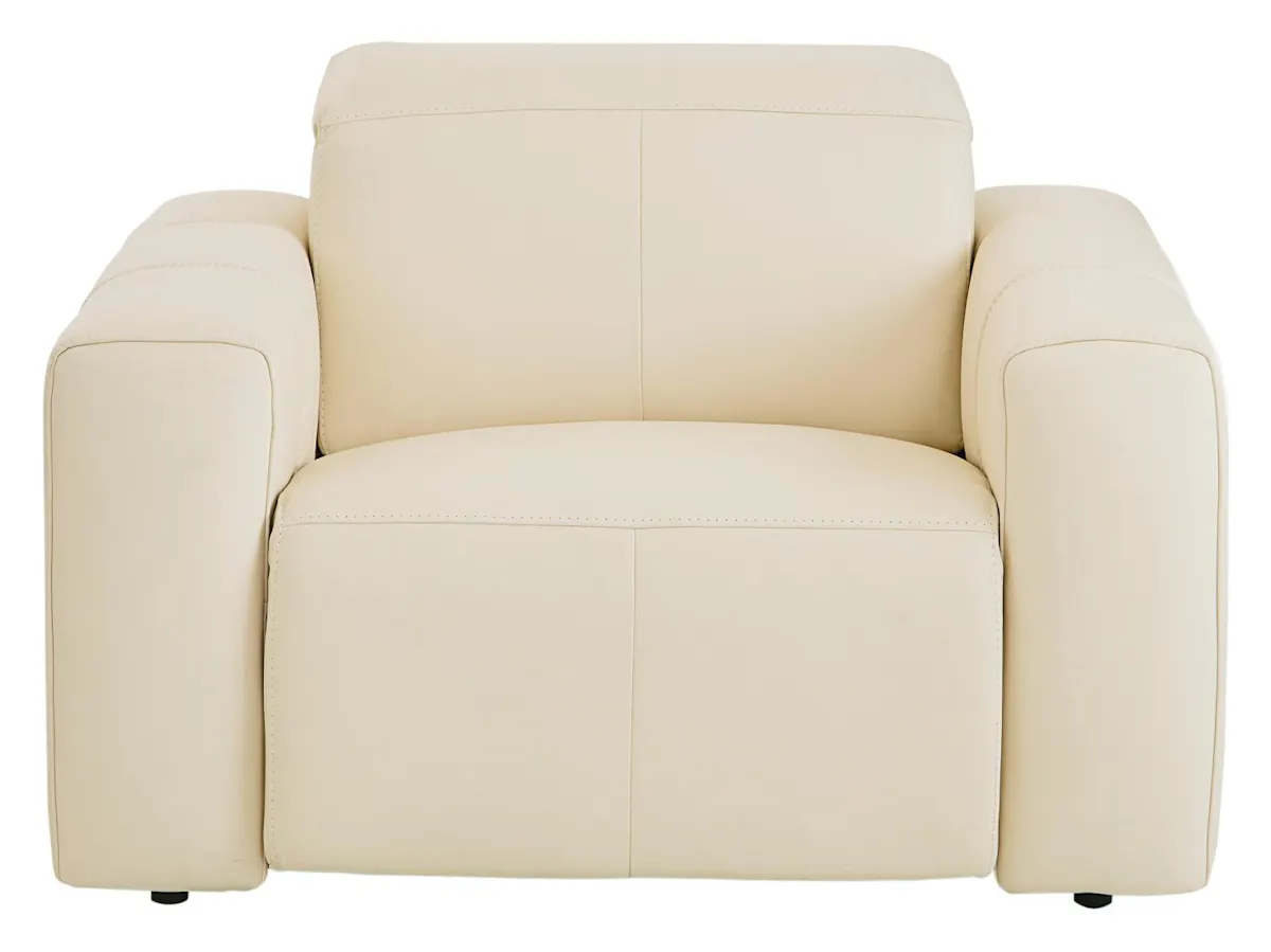 Bassett Club Level 3734-P0L Airy Wallsaver Power Recliner Linen Leather Bassett Club Level 3734-P0L Airy Wallsaver Power Recliner Linen Leather