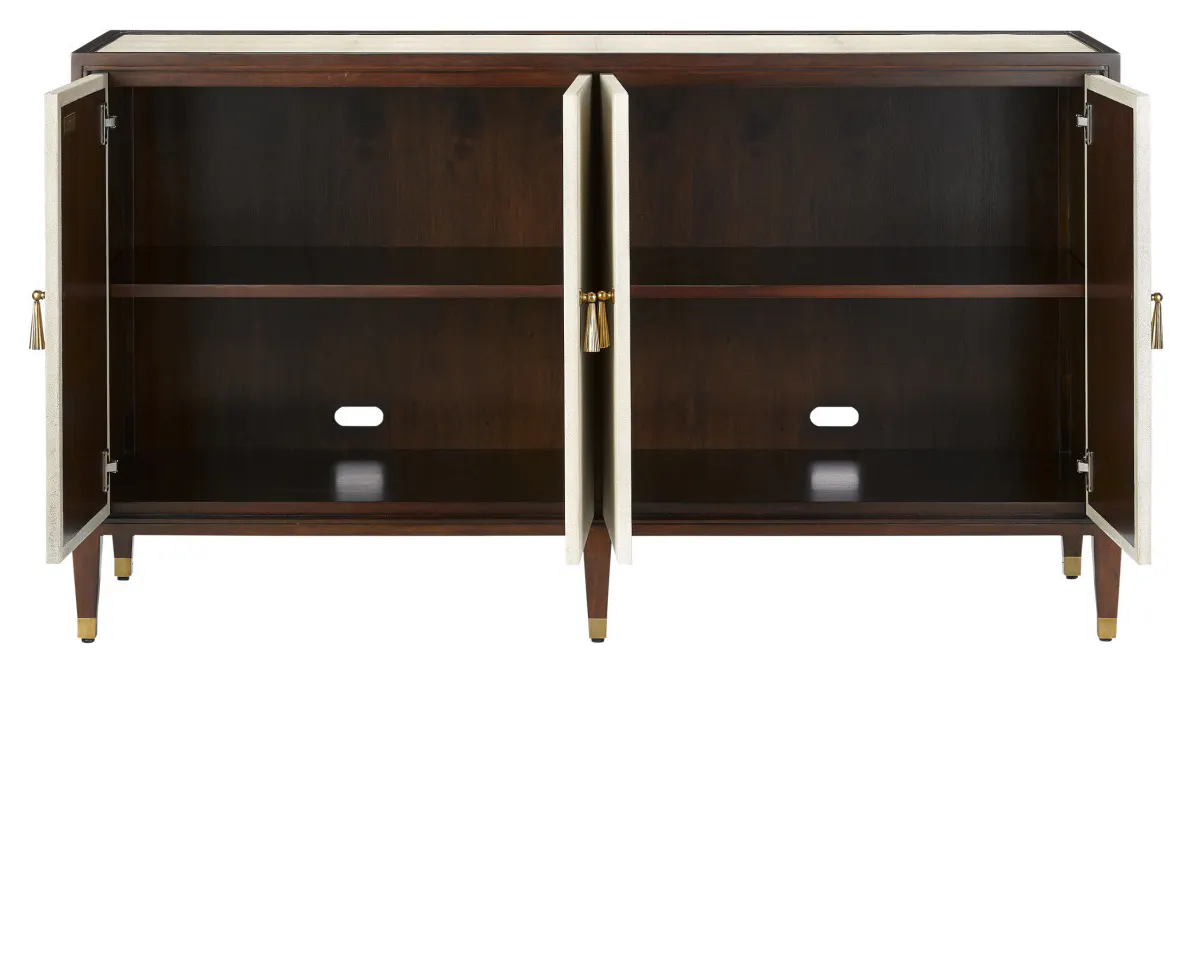 Currey and Company 3000-0142 Evie Shagreen Credenza Currey and Company 3000-0142 Evie Shagreen Credenza