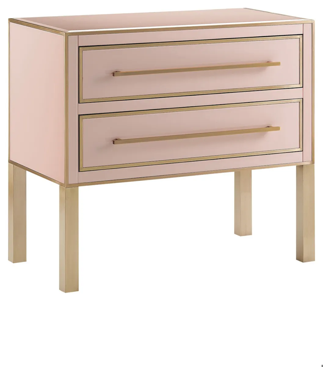 Currey and Company 3000-0029 Arden Pink Chest Currey and Company 3000-0029 Arden Pink Chest