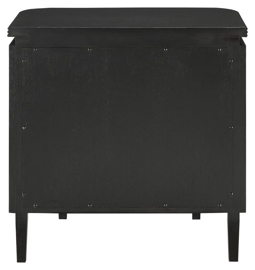 Currey and Company 3000-0098 Briallen Black Nightstand Currey and Company 3000-0098 Briallen Black Nightstand