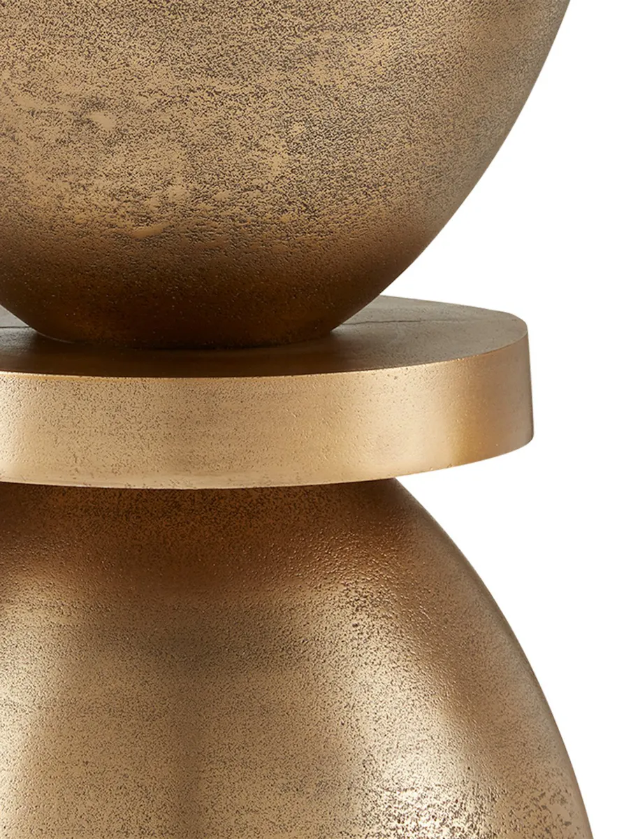 Currey and Company 4000-0132 Ivaan Brass Accent Table Currey and Company 4000-0132 Ivaan Brass Accent Table