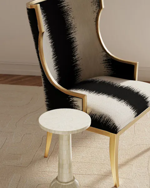 Currey and Company 7000-0842 Garson Gold Armchair Otunga Kona Currey and Company 7000-0842 Garson Gold Armchair Otunga Kona