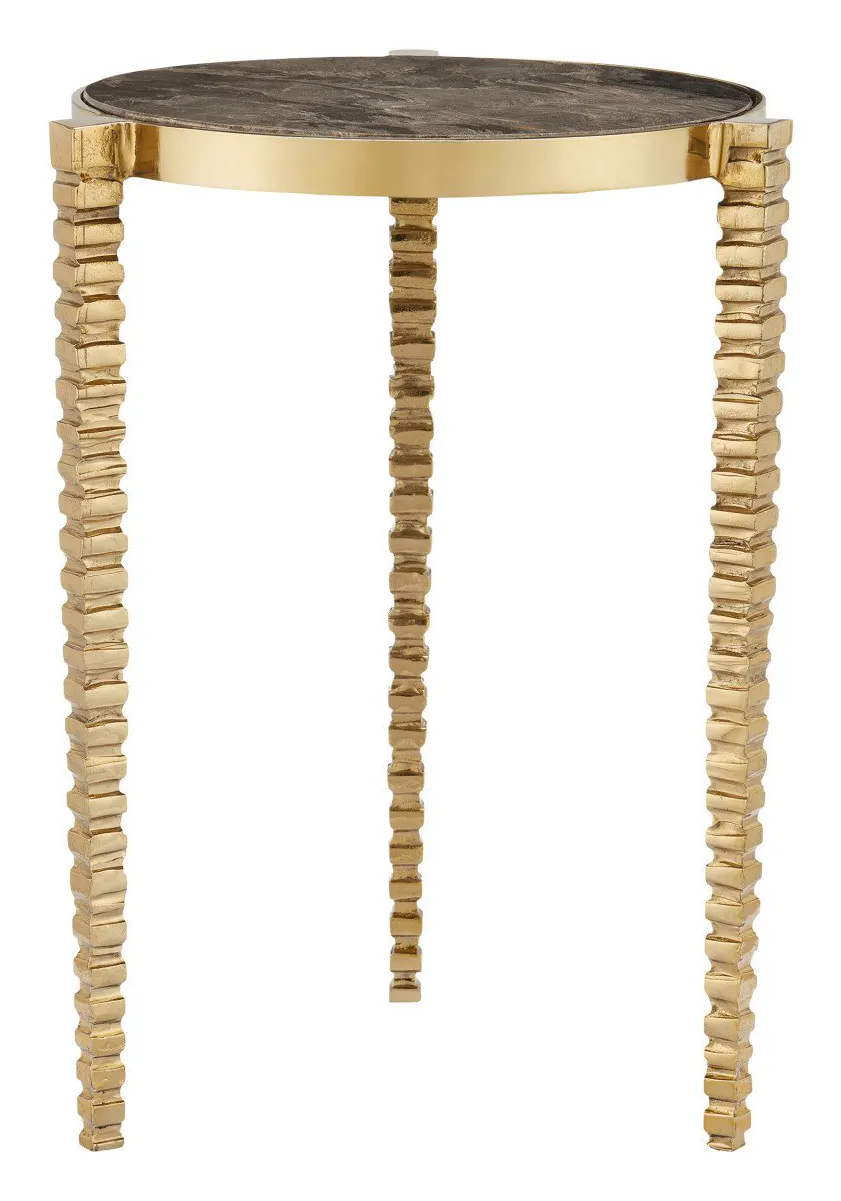 Currey and Company 4000-0180 Corrado Cappuccino Marble Accent Table Currey and Company 4000-0180 Corrado Cappuccino Marble Accent Table