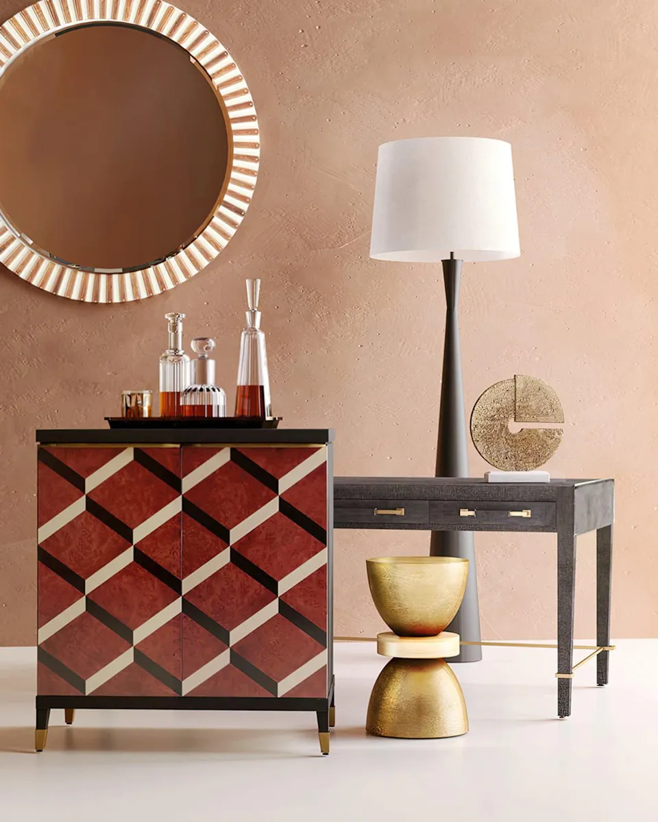 Currey and Company 4000-0132 Ivaan Brass Accent Table Currey and Company 4000-0132 Ivaan Brass Accent Table
