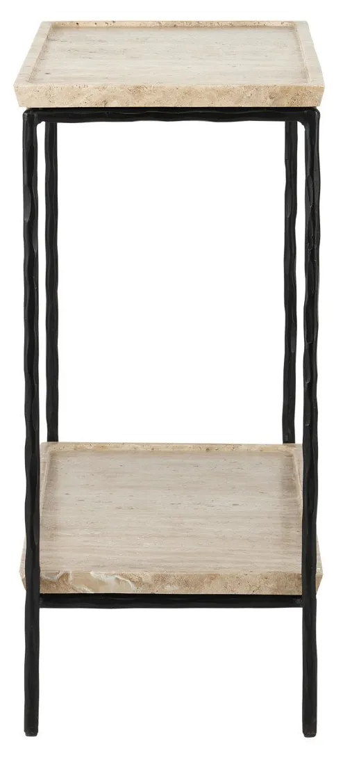 Currey and Company 4000-0136 Boyles Travertine Side Table Currey and Company 4000-0136 Boyles Travertine Side Table