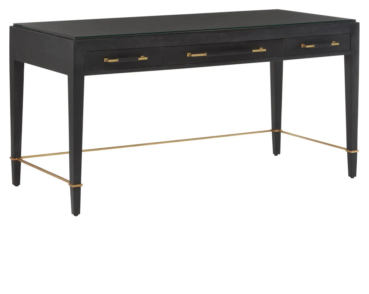 Currey and Company 3000-0207 Verona Black Desk Currey and Company 3000-0207 Verona Black Desk