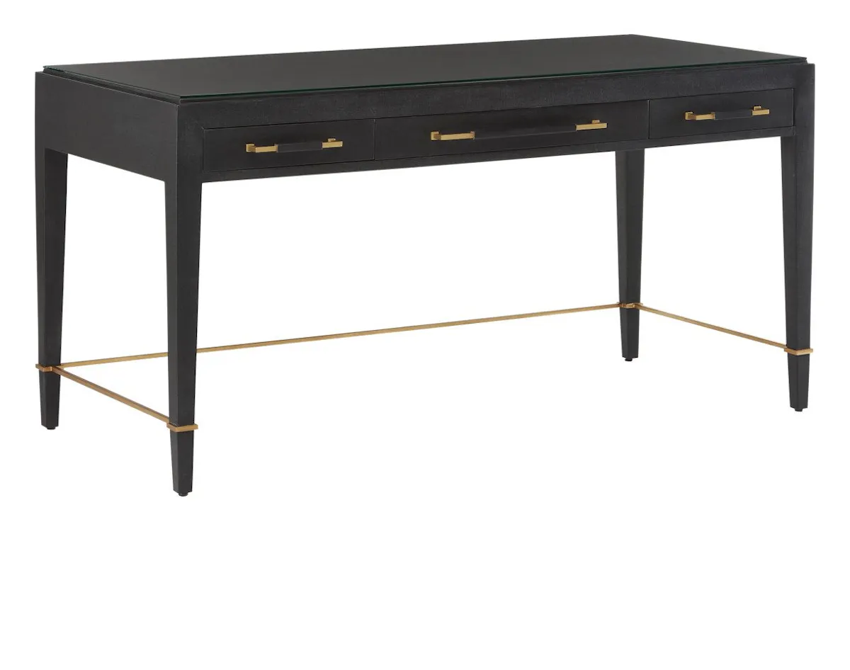 Currey and Company 3000-0207 Verona Black Desk Currey and Company 3000-0207 Verona Black Desk