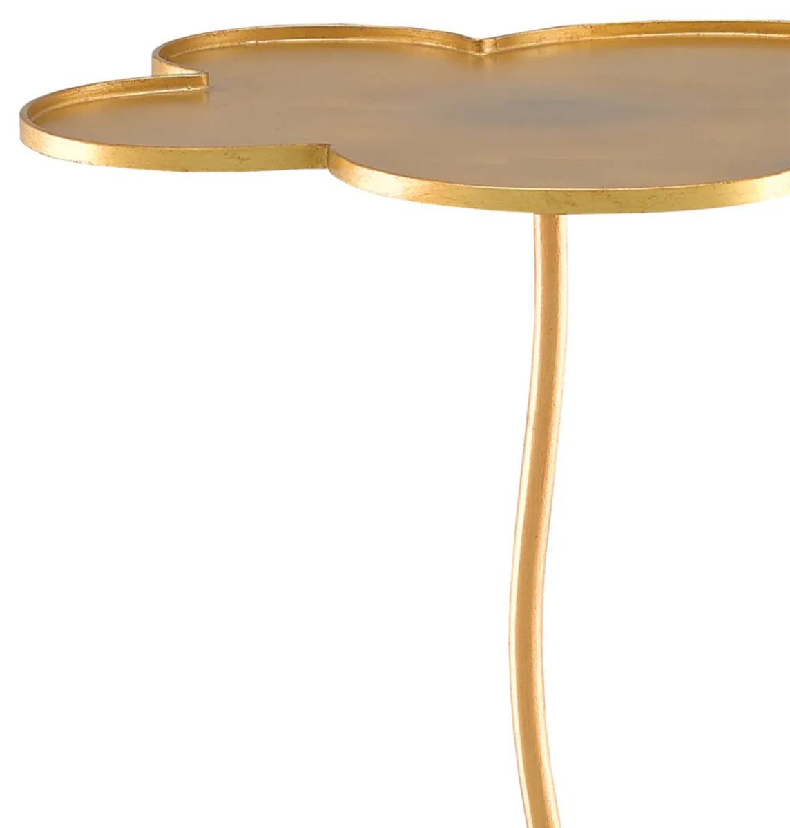 Currey and Company 4000-0068 Fleur Large Gold Accent Table Currey and Company 4000-0068 Fleur Large Gold Accent Table
