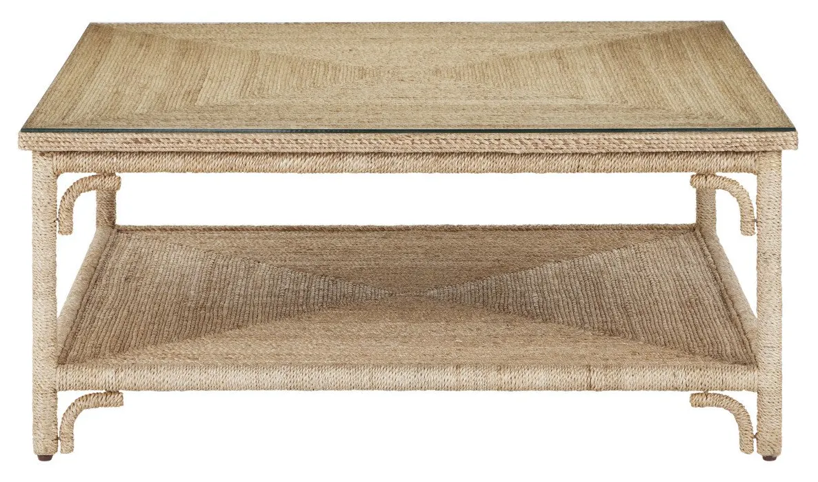 Currey and Company 3000-0219 Olisa Rope Cocktail Table Currey and Company 3000-0219 Olisa Rope Cocktail Table
