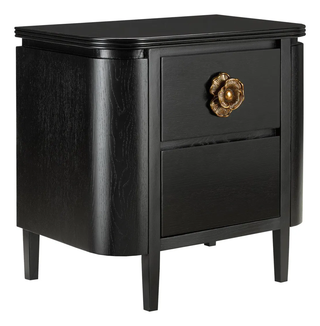 Currey and Company 3000-0098 Briallen Black Nightstand Currey and Company 3000-0098 Briallen Black Nightstand