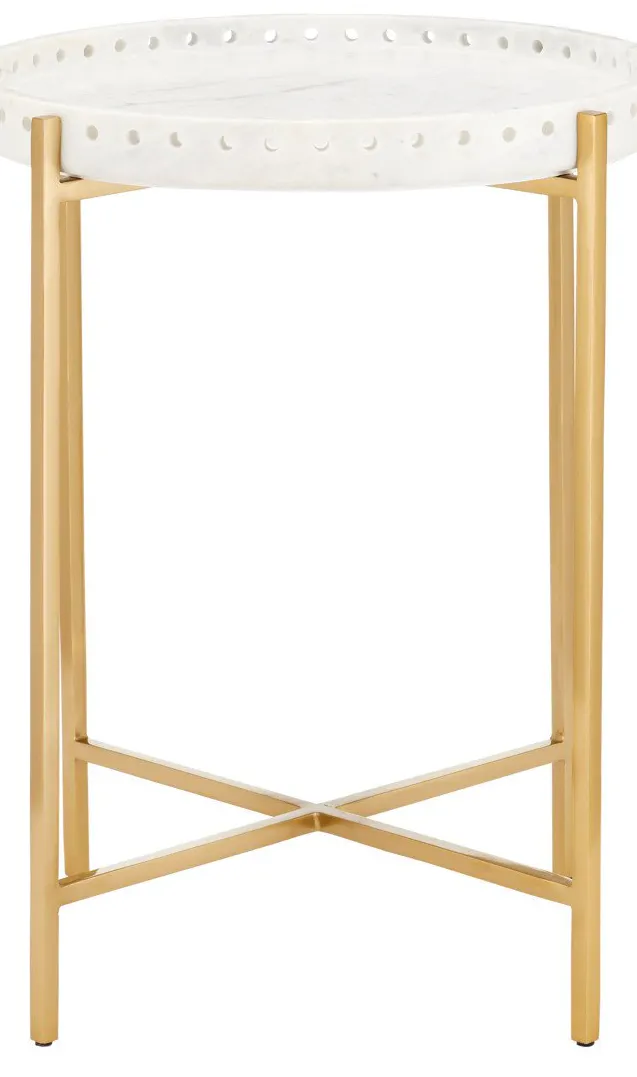 Currey and Company 4000-0146 Freya Marble Accent Table Currey and Company 4000-0146 Freya Marble Accent Table