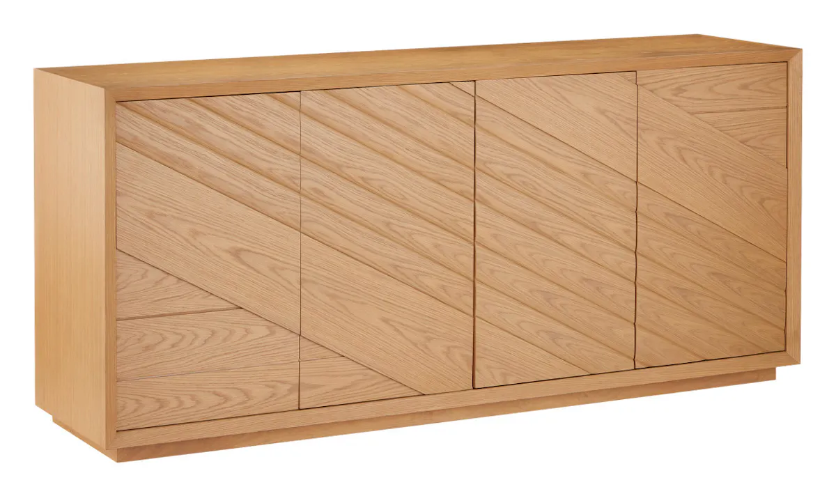 Currey and Company 3000-0317 Margot Natural Oak Credenza Currey and Company 3000-0317 Margot Natural Oak Credenza