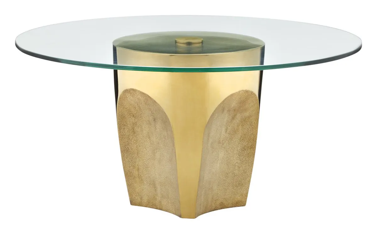 Currey and Company 4000-0217 Lemy Brass Cocktail Table Currey and Company 4000-0217 Lemy Brass Cocktail Table