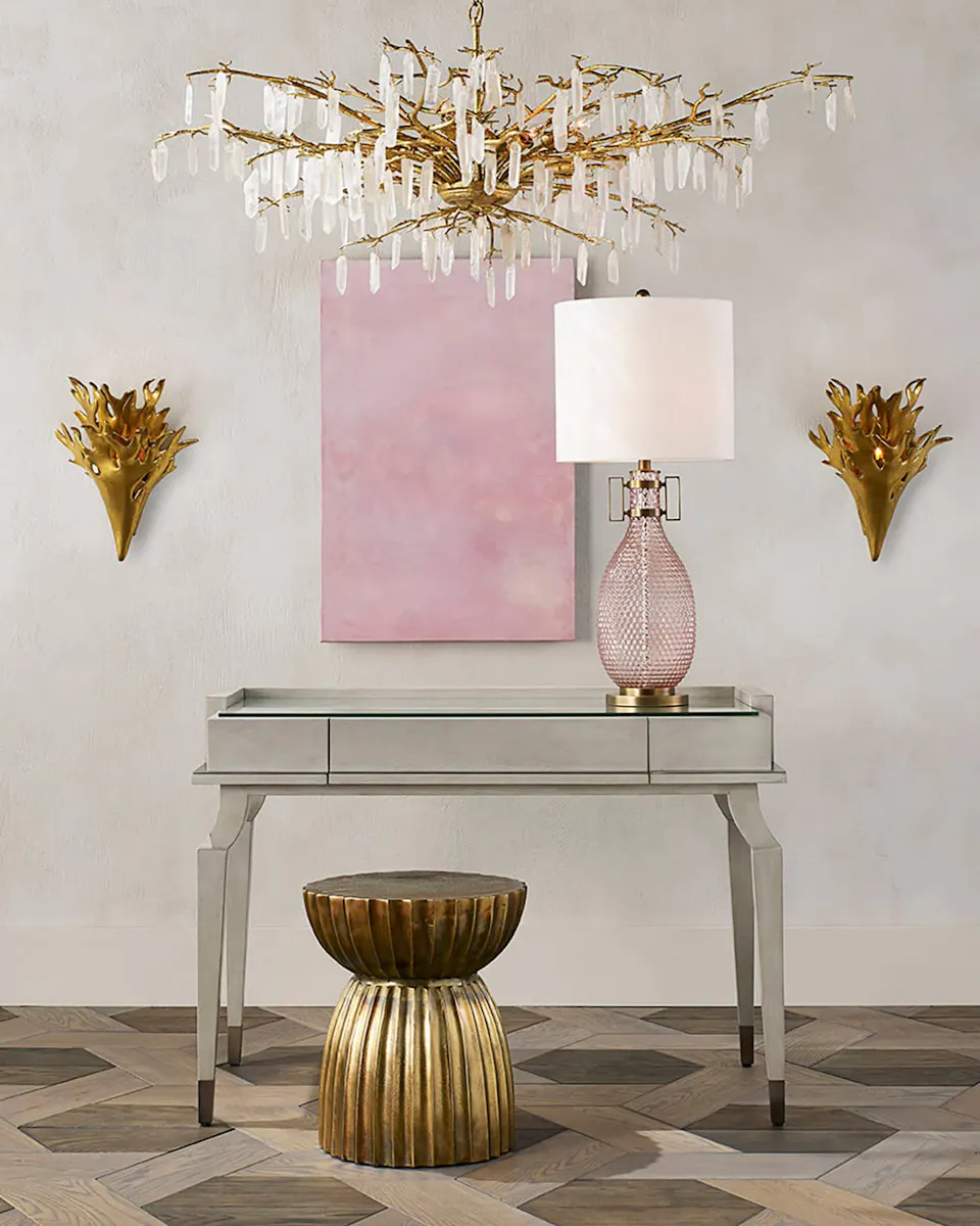Currey and Company 4000-0075 Rasi Antique Brass Accent Table Currey and Company 4000-0075 Rasi Antique Brass Accent Table