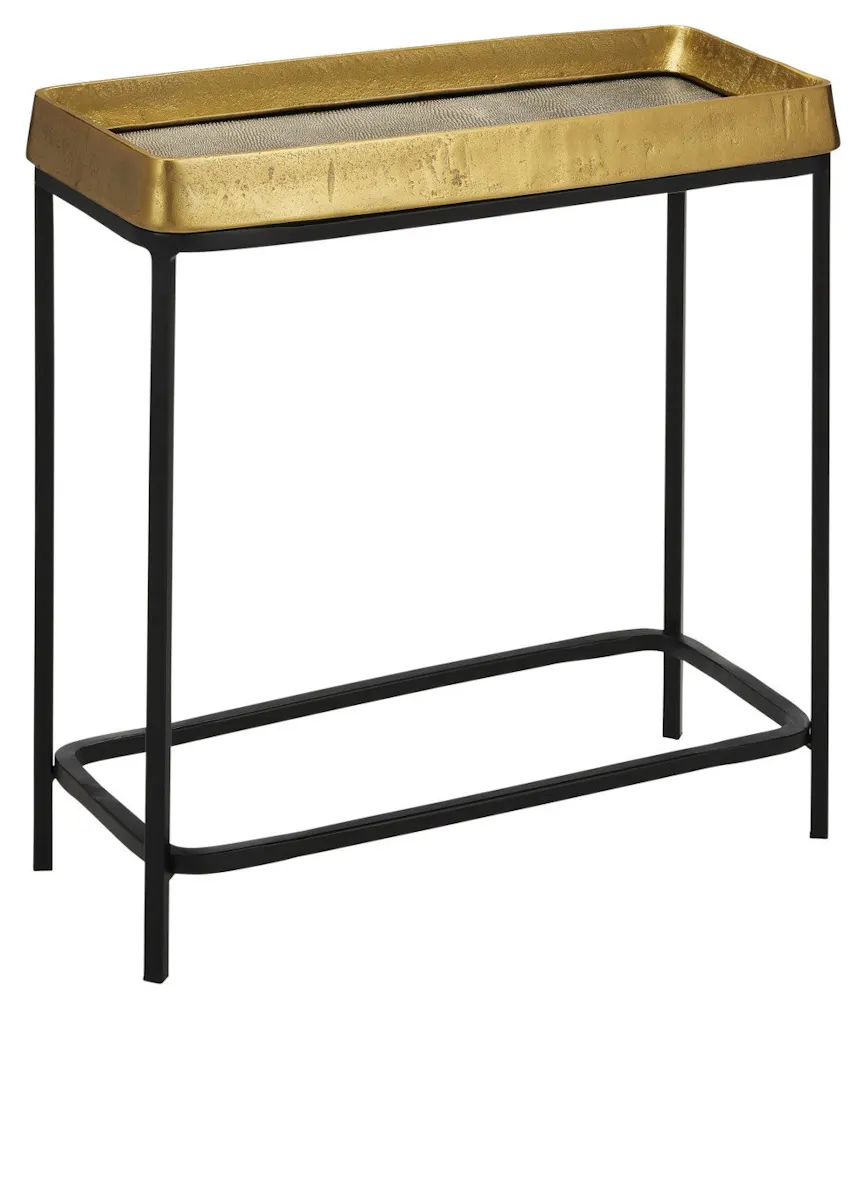 Currey and Company 4000-0148 Tanay Brass Side Table Currey and Company 4000-0148 Tanay Brass Side Table