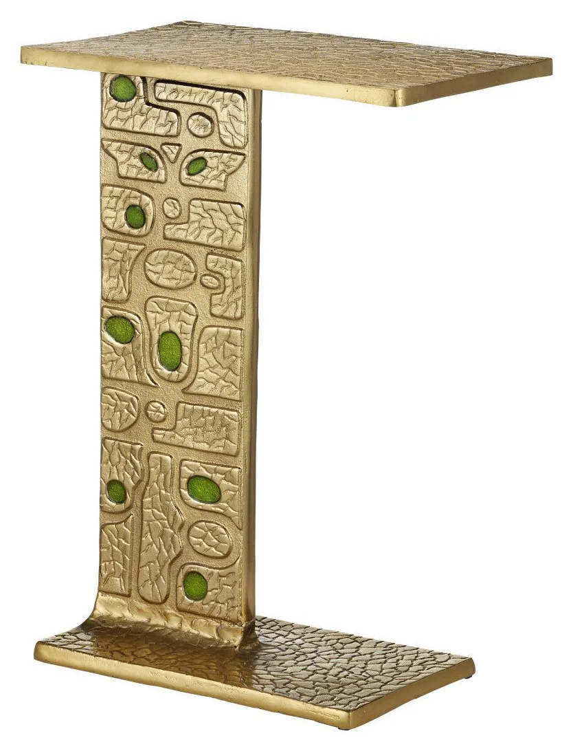 Currey and Company 4000-0197 Beau Monde Gold & Green C Table Currey and Company 4000-0197 Beau Monde Gold & Green C Table