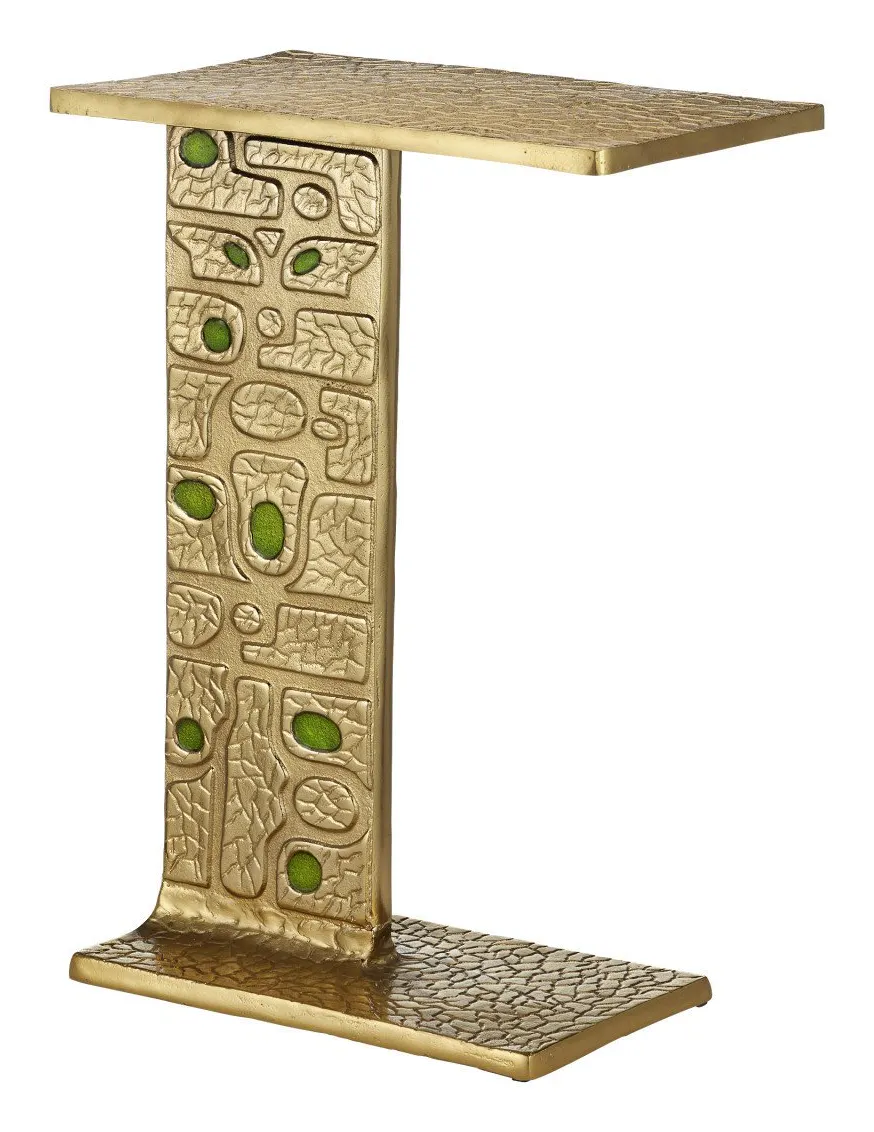Currey and Company 4000-0197 Beau Monde Gold & Green C Table Currey and Company 4000-0197 Beau Monde Gold & Green C Table