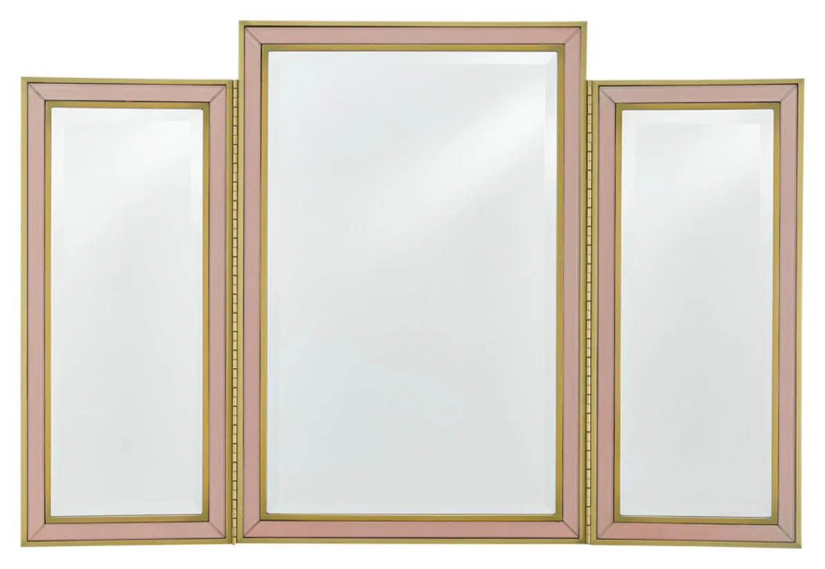 Currey and Company 1000-0024 Arden Pink Vanity Mirror Currey and Company 1000-0024 Arden Pink Vanity Mirror