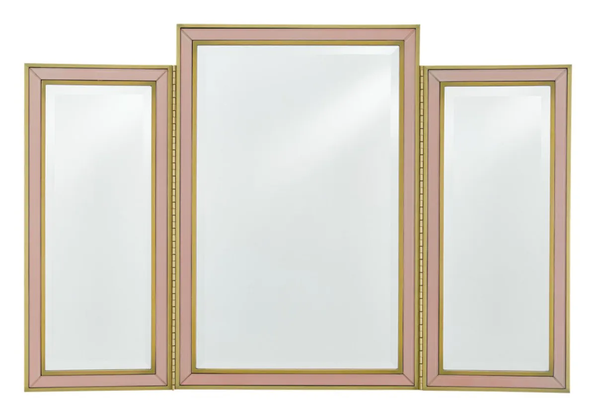 Currey and Company 1000-0024 Arden Pink Vanity Mirror Currey and Company 1000-0024 Arden Pink Vanity Mirror