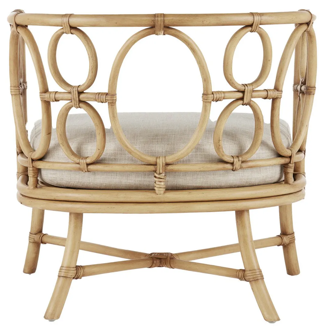 Currey and Company 7000-0582 Tegal Natural Chair, Finn Natural Currey and Company 7000-0582 Tegal Natural Chair, Finn Natural