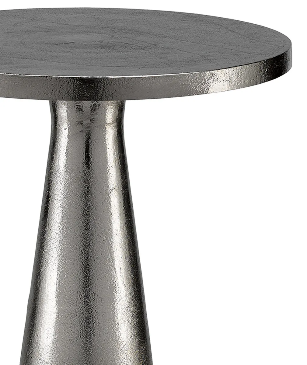 Currey and Company 4000-0105 Tondo Nickel Accent Table Currey and Company 4000-0105 Tondo Nickel Accent Table
