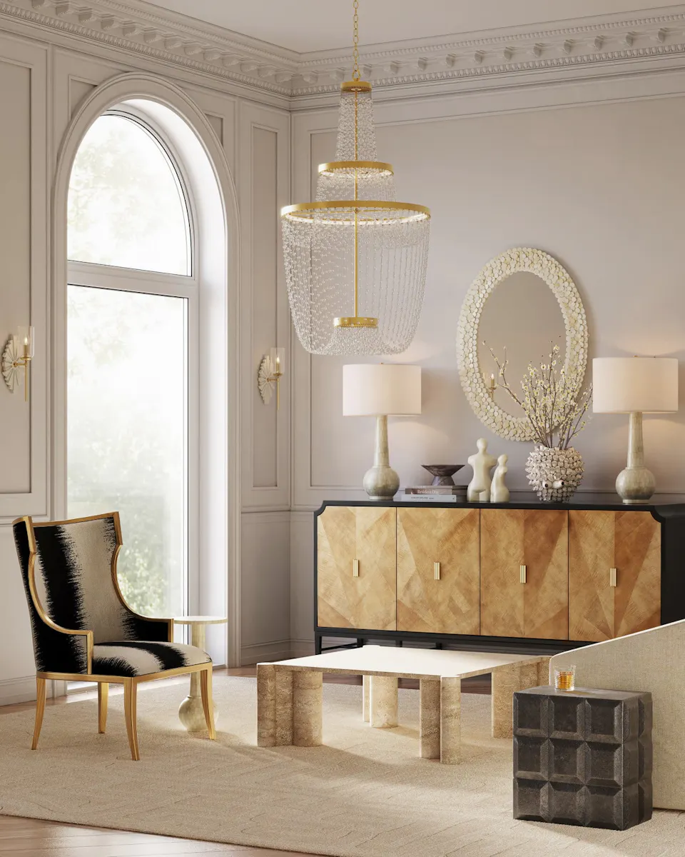 Currey and Company 4000-0198 Bower Side Table Currey and Company 4000-0198 Bower Side Table