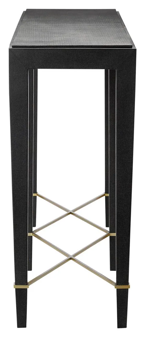 Currey and Company 3000-0097 Verona Black Console Table Currey and Company 3000-0097 Verona Black Console Table