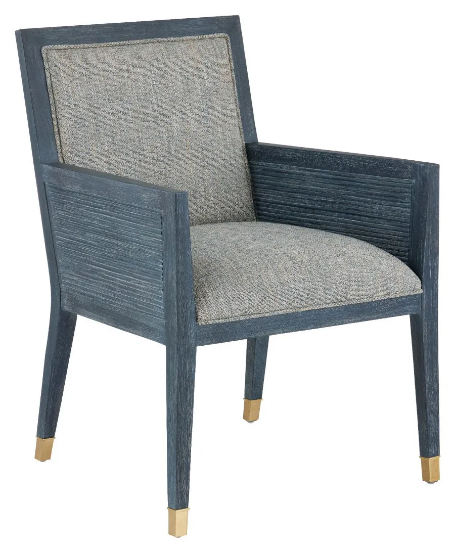 Currey and Company 7000-0852 Santos Vintage Navy Armchair Barrett Dusk Currey and Company 7000-0852 Santos Vintage Navy Armchair Barrett Dusk